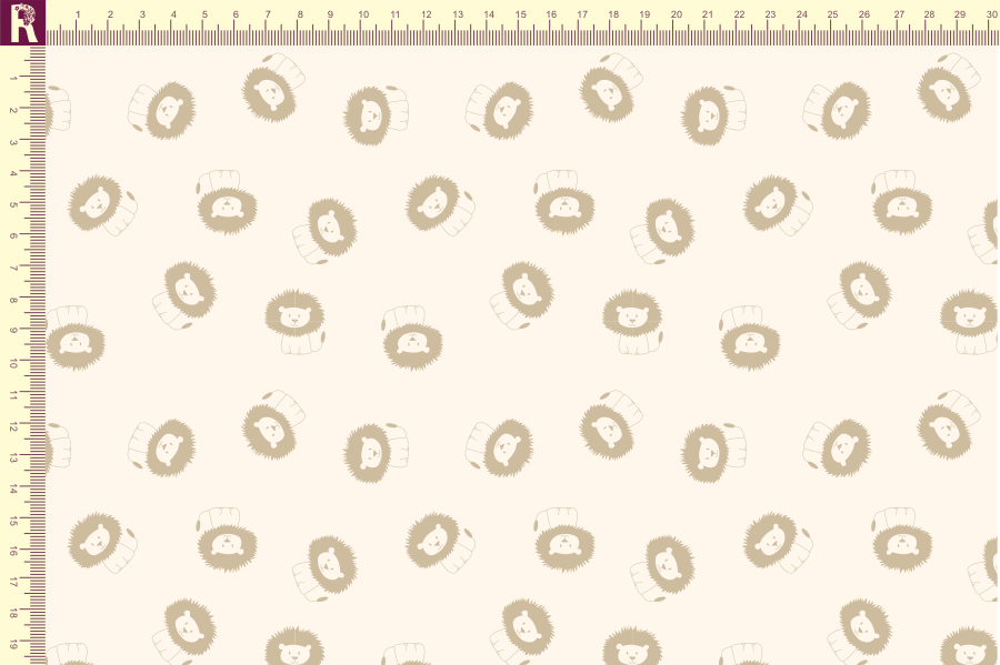 картинка Т501 львята экрю 9050 бежевый 9954а от компании Руткани