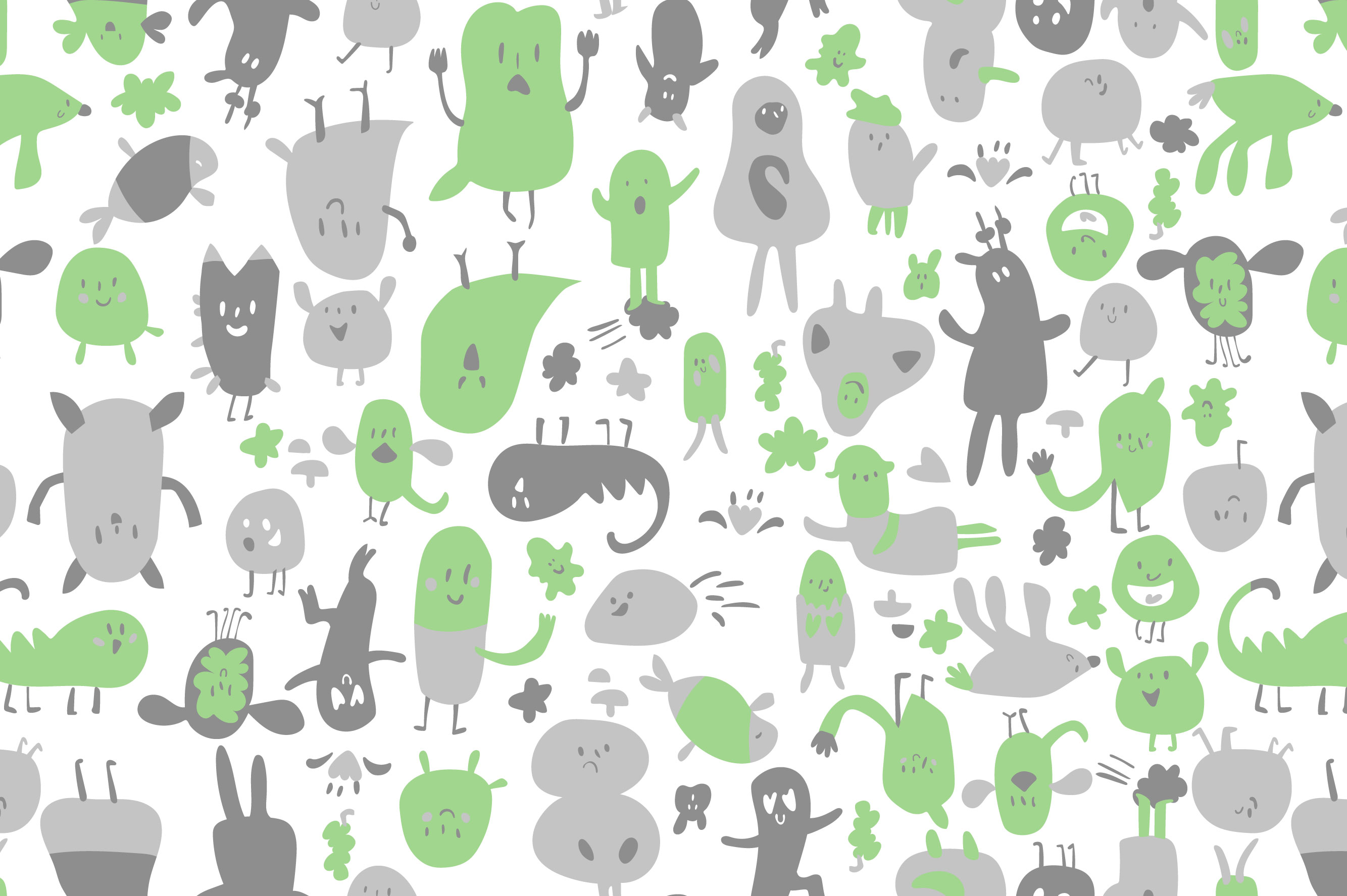 Ткань с принтом Озорной пластилин Т700_11