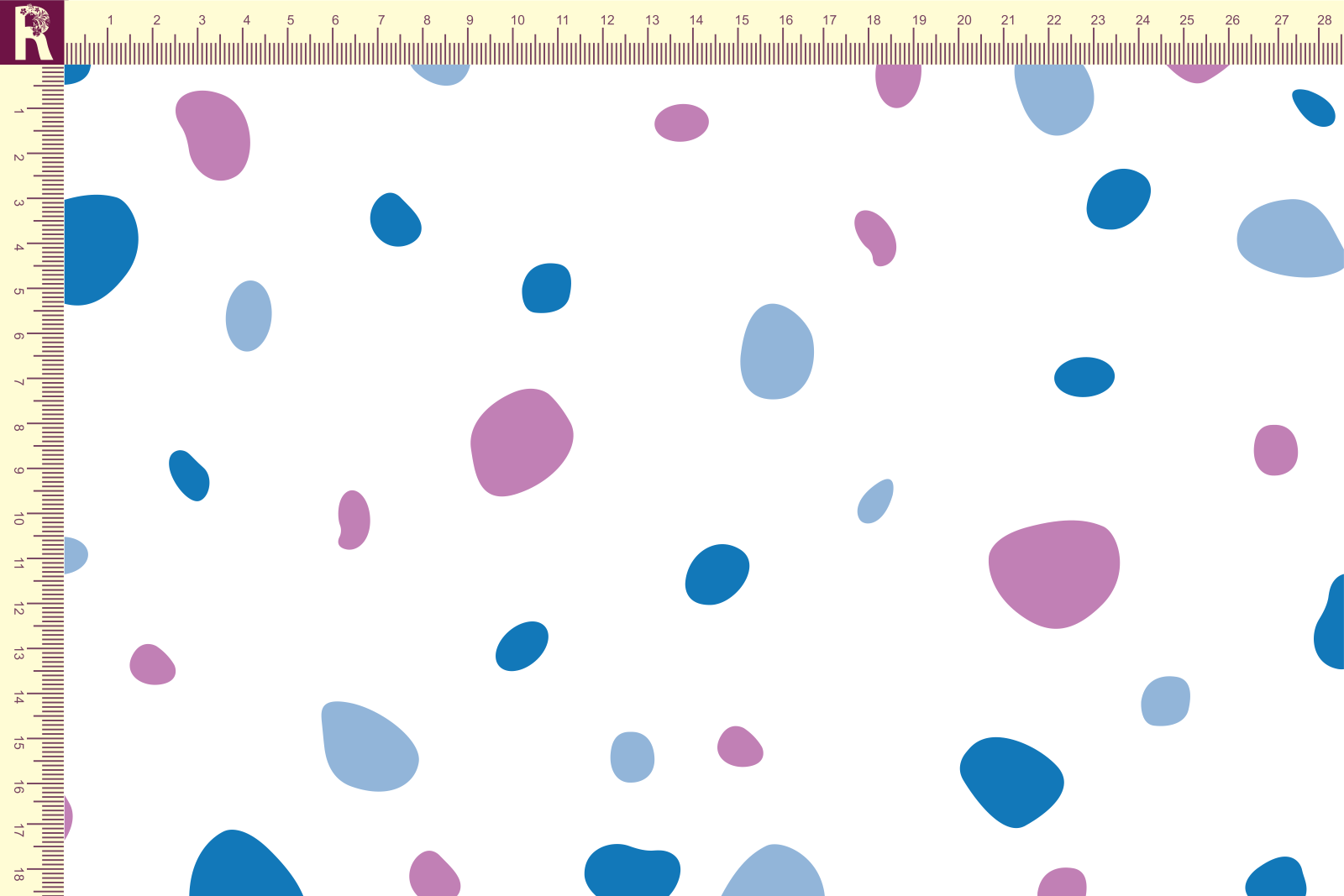 Т646 Цветные пятнышки 9000_7028_3050_5023 Футер с начесом, 30/20, пачка, кардная