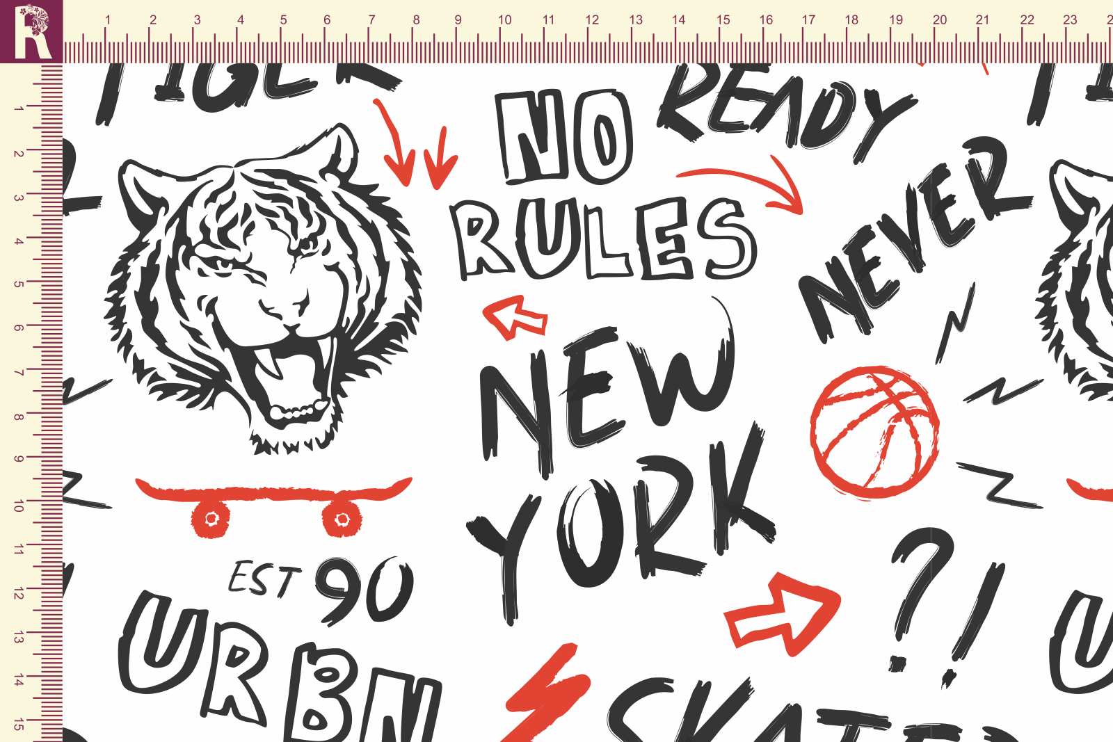 Т565 Тигр Урбан 9000_8001_9005 Футер с начесом, 30/20, пачка, кардная Т565 Тигр Урбан 9000_8001_9005 Футер с начесом, 30/20, пачка, кардная