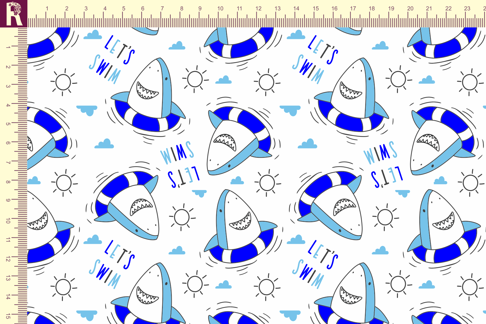 Т580 Акулята 9000_8001_7005_7001 Футер с начесом, 30/20, пачка, кардная