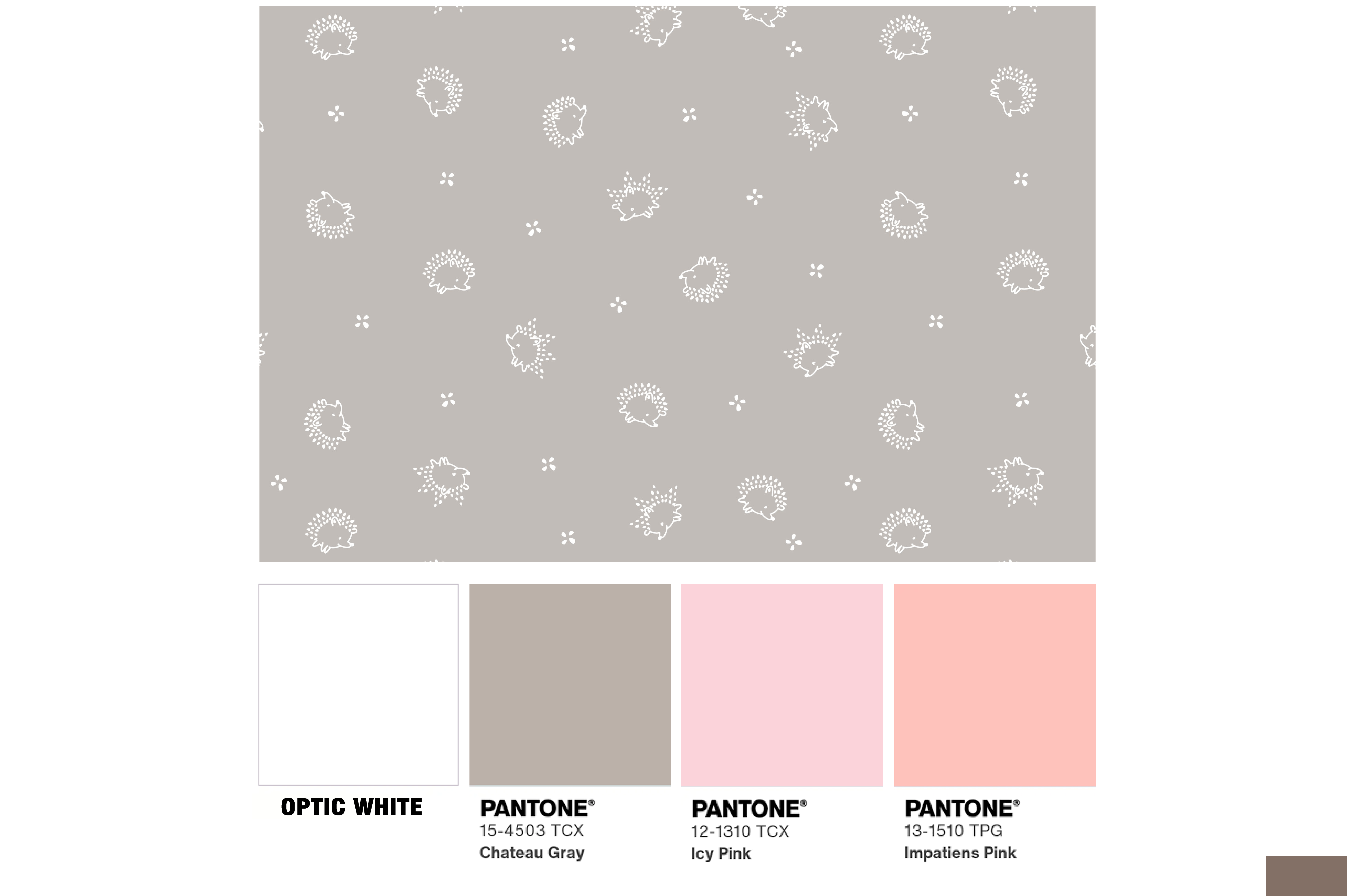 картинка Ткань с принтом Маленькие ежики Т696_8 от компании Руткани