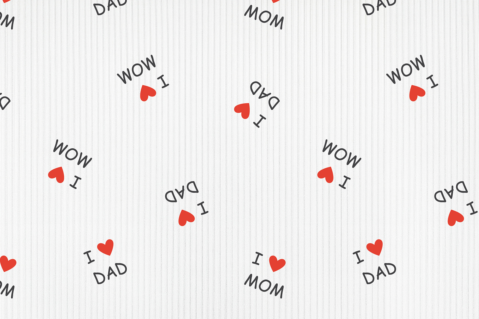 картинка Т535 mom and dad, colour 9000/8001/9005*(ru), Интерлок выстав (4/2), 40/1 (ru), пачка 90-95 см, компакт, 175 gr, 100% хлопок, принт_пигмент, Рутка от компании Руткани