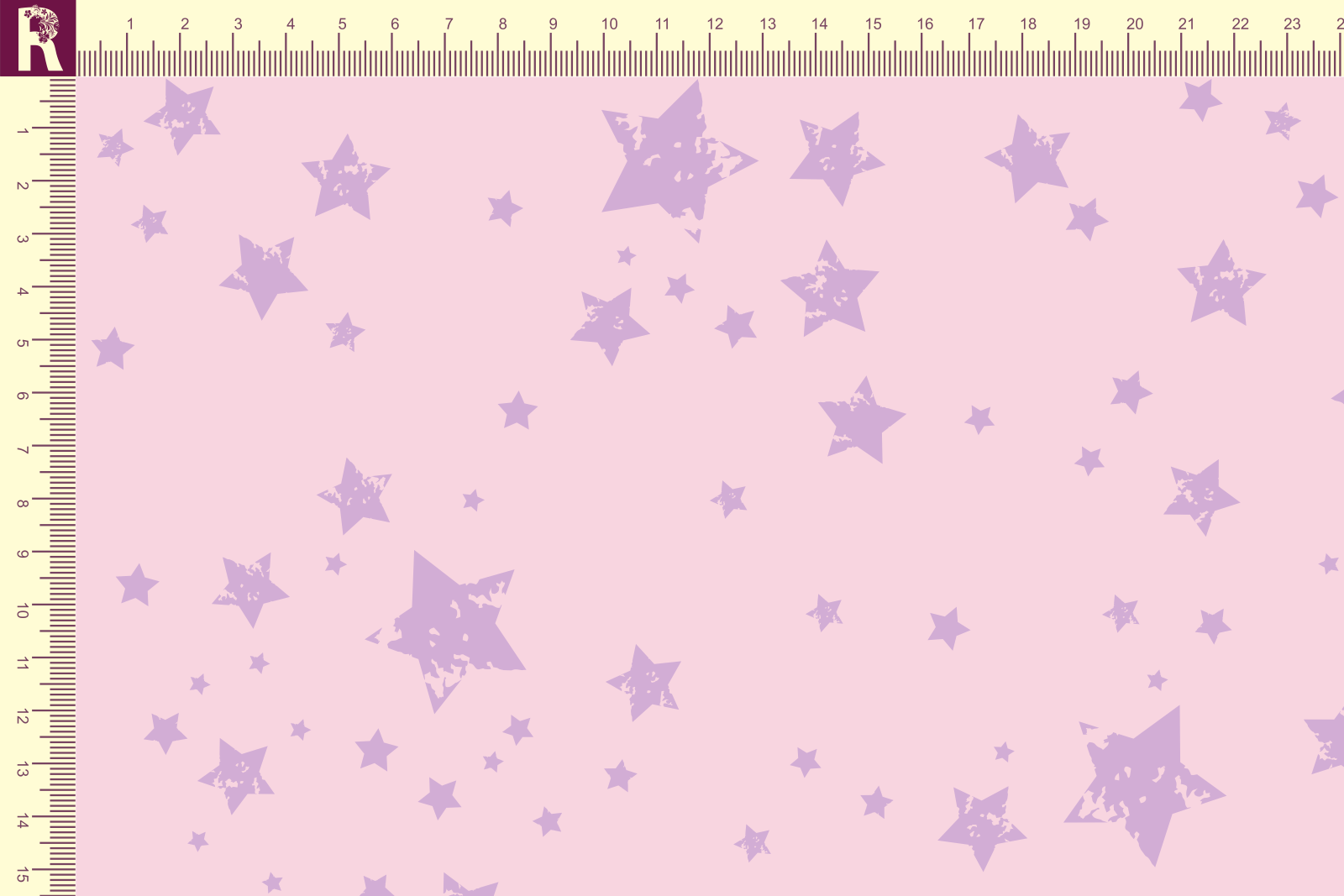 картинка Т603 Мерцающие звезды 9509а_2028(сиреневые звезды на розовом фоне) от компании Руткани