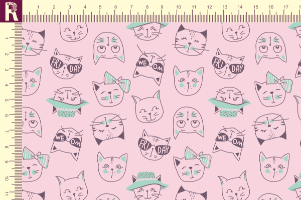 картинка Т516 Кошки от компании Руткани