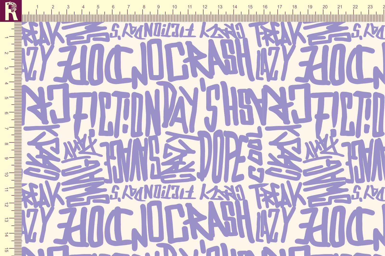 Т600 Граффити 9050а_2006 Футер с начесом, 30/20, пачка, кардная