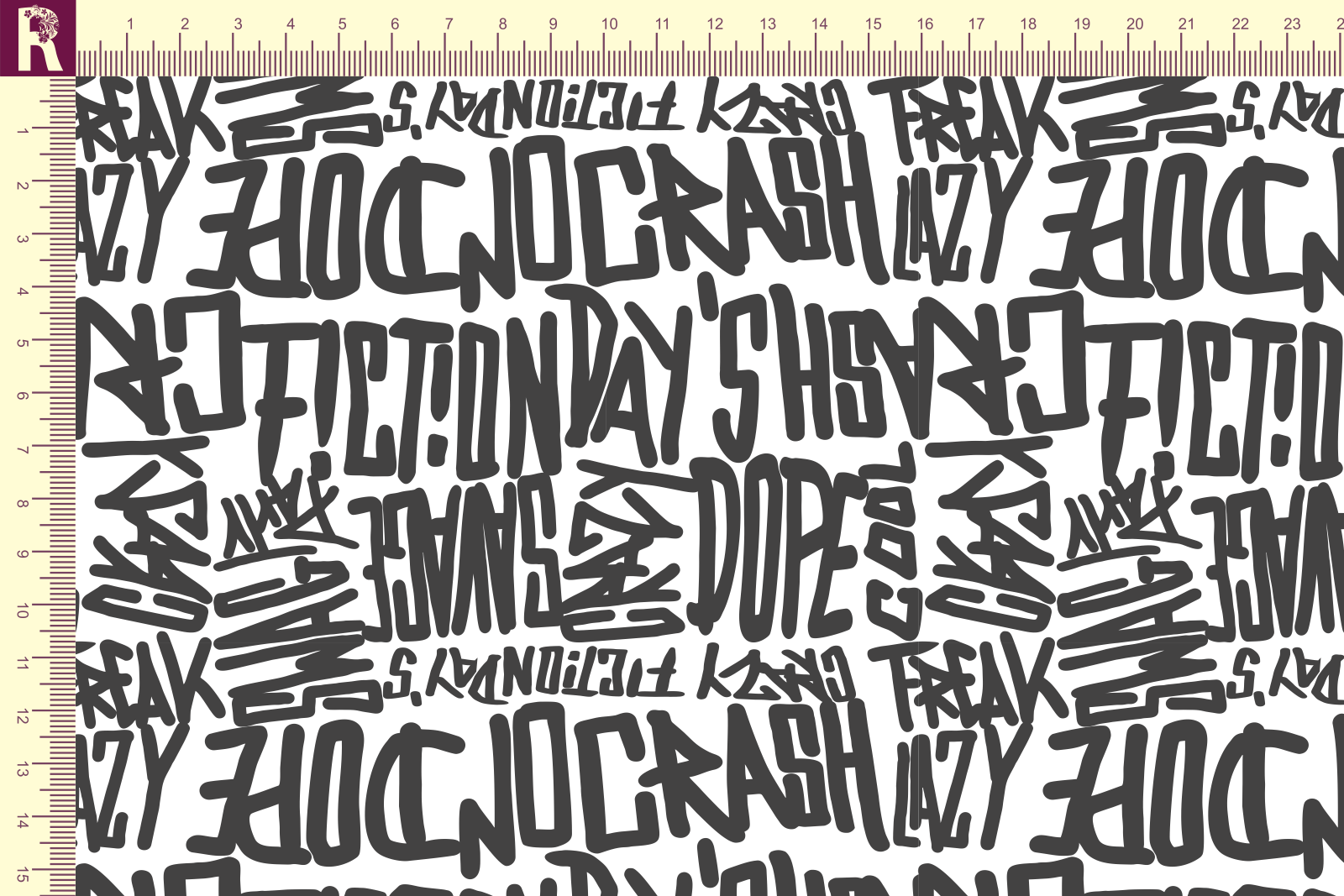 Т600 Граффити 9000_8001 Футер с начесом, 30/20, пачка, кардная