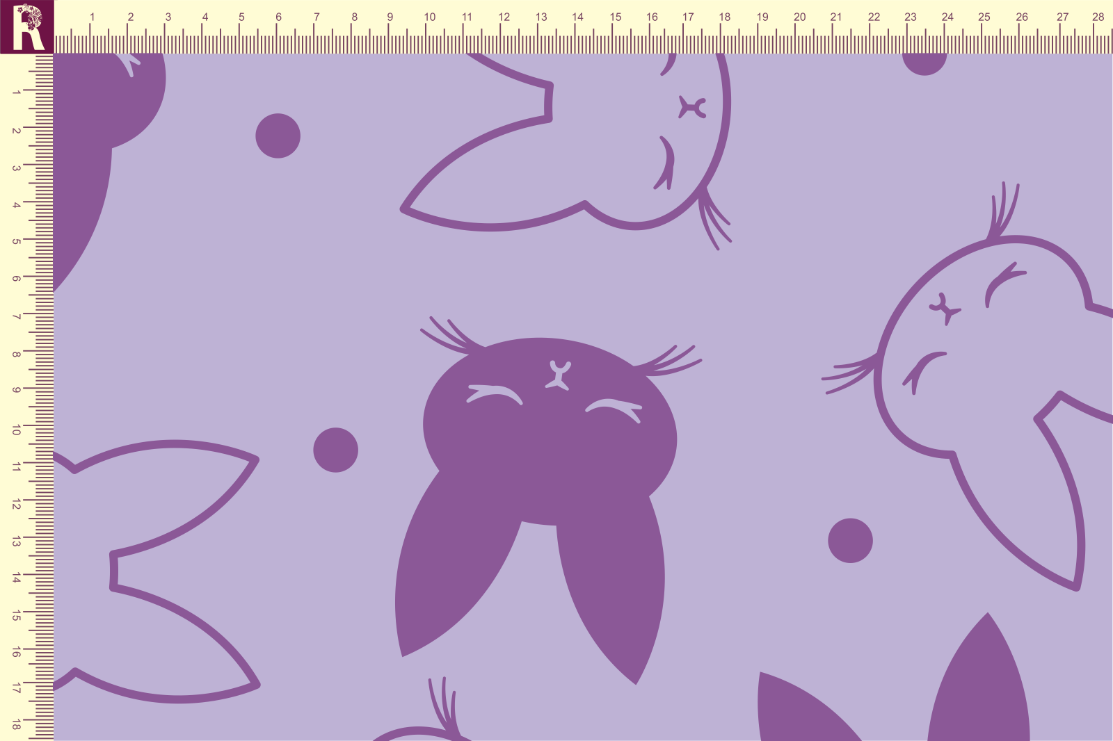 Т633 Милые зайки 9945а_2018 Футер с начесом, 30/20, пачка, кардная