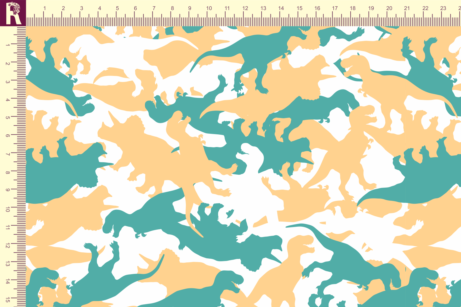 картинка T520 Камуфляж Дино от компании Руткани