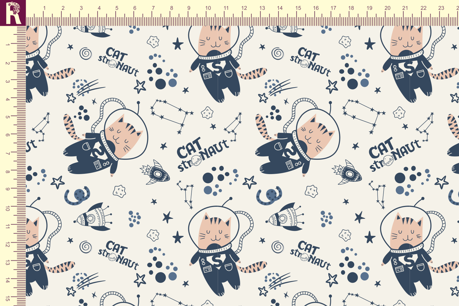 Т577 КосмоКот 9050а_5006_4026 Футер с начесом, 30/20, пачка, кардная