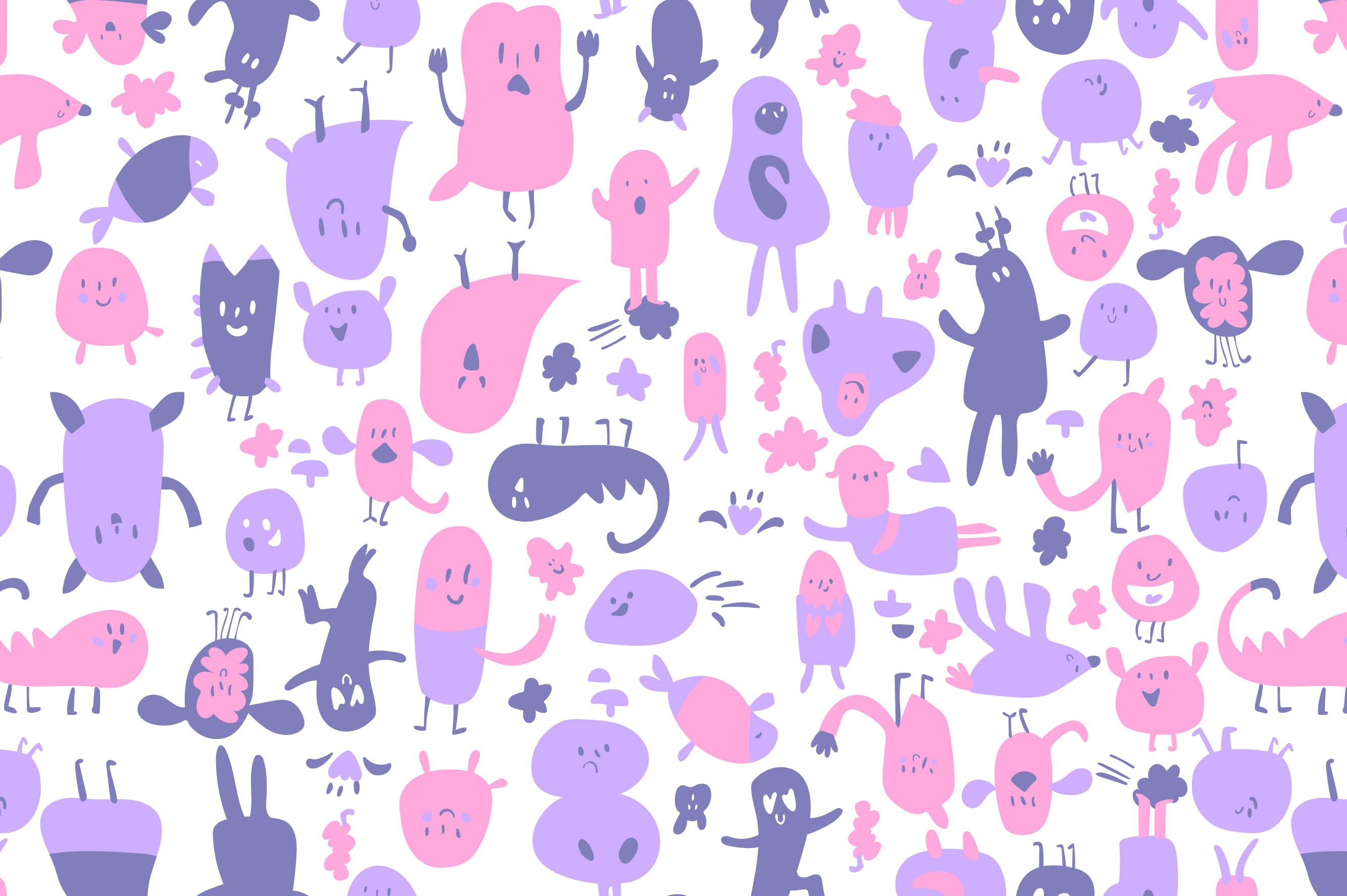 Ткань с принтом Озорной пластилин Т700_14