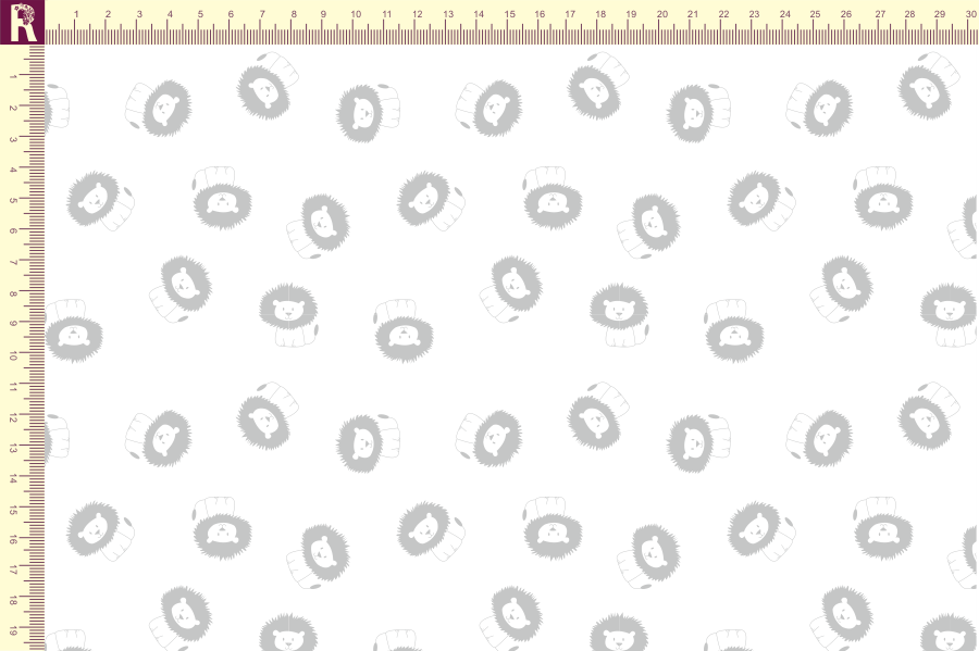 картинка Т501 львята белый 9000 серый 9053 от компании Руткани