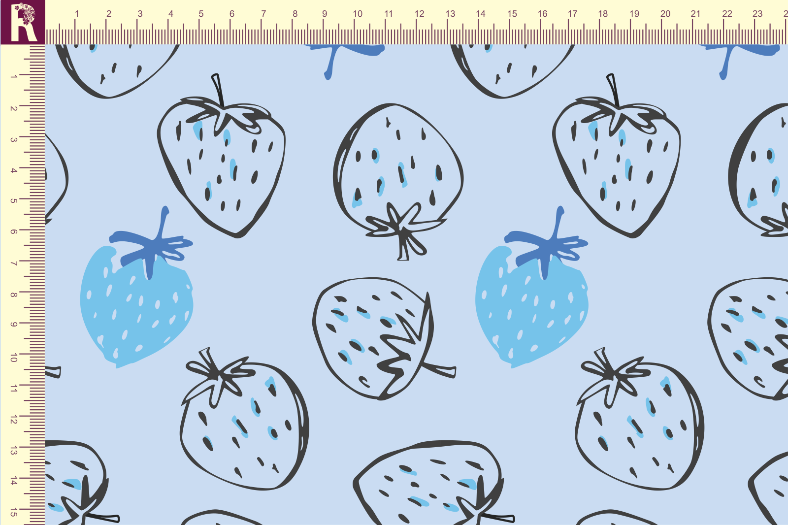 Т578 Клубники 9061а_8001_7001_7010 Футер с начесом, 30/20, пачка, кардная