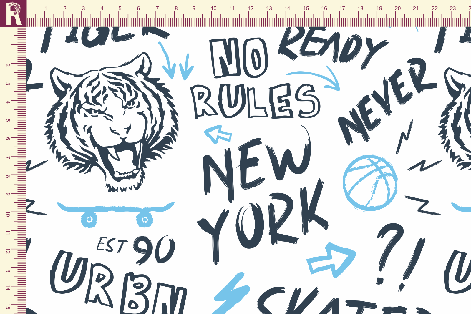 Т565 Тигр Урбан 9000_7007_7001 Футер с начесом, 30/20, пачка, кардная Т565 Тигр Урбан 9000_7007_7001 Футер с начесом, 30/20, пачка, кардная