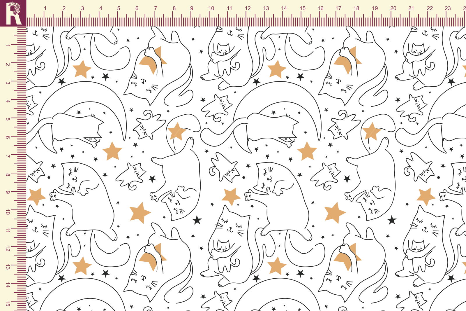 Т586 КотоМама 9000_8001_3004 Футер с начесом, 30/20, пачка, кардная