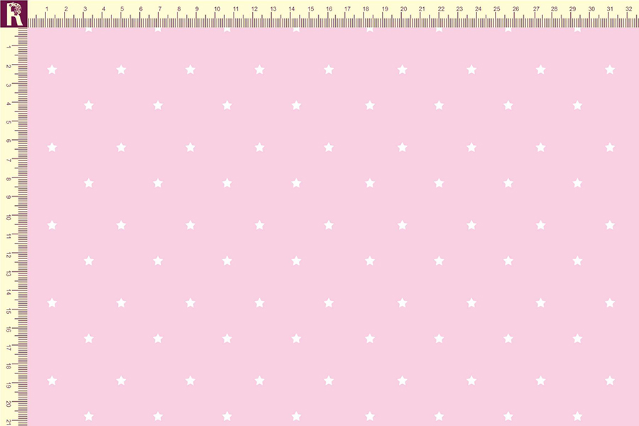 картинка Т107 звезды фоновые, белый 9000, розовый 9005 от компании Руткани