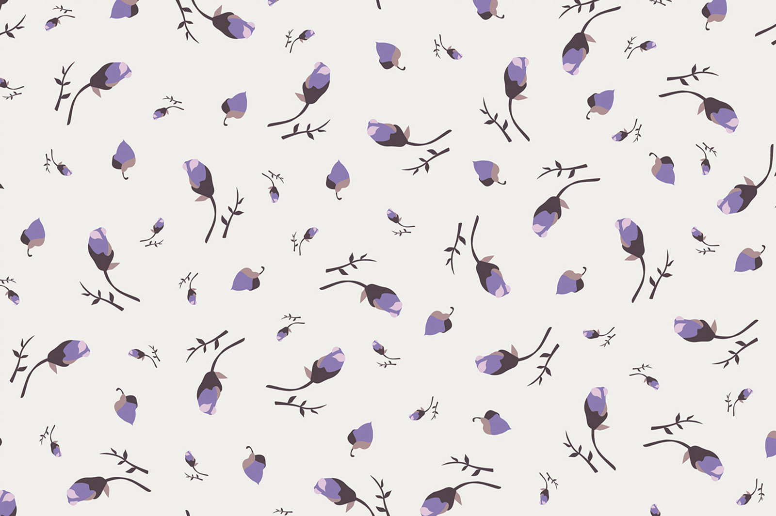 картинка Т674 Бутоны роз 9553 18-3737 19-1327 от компании Руткани