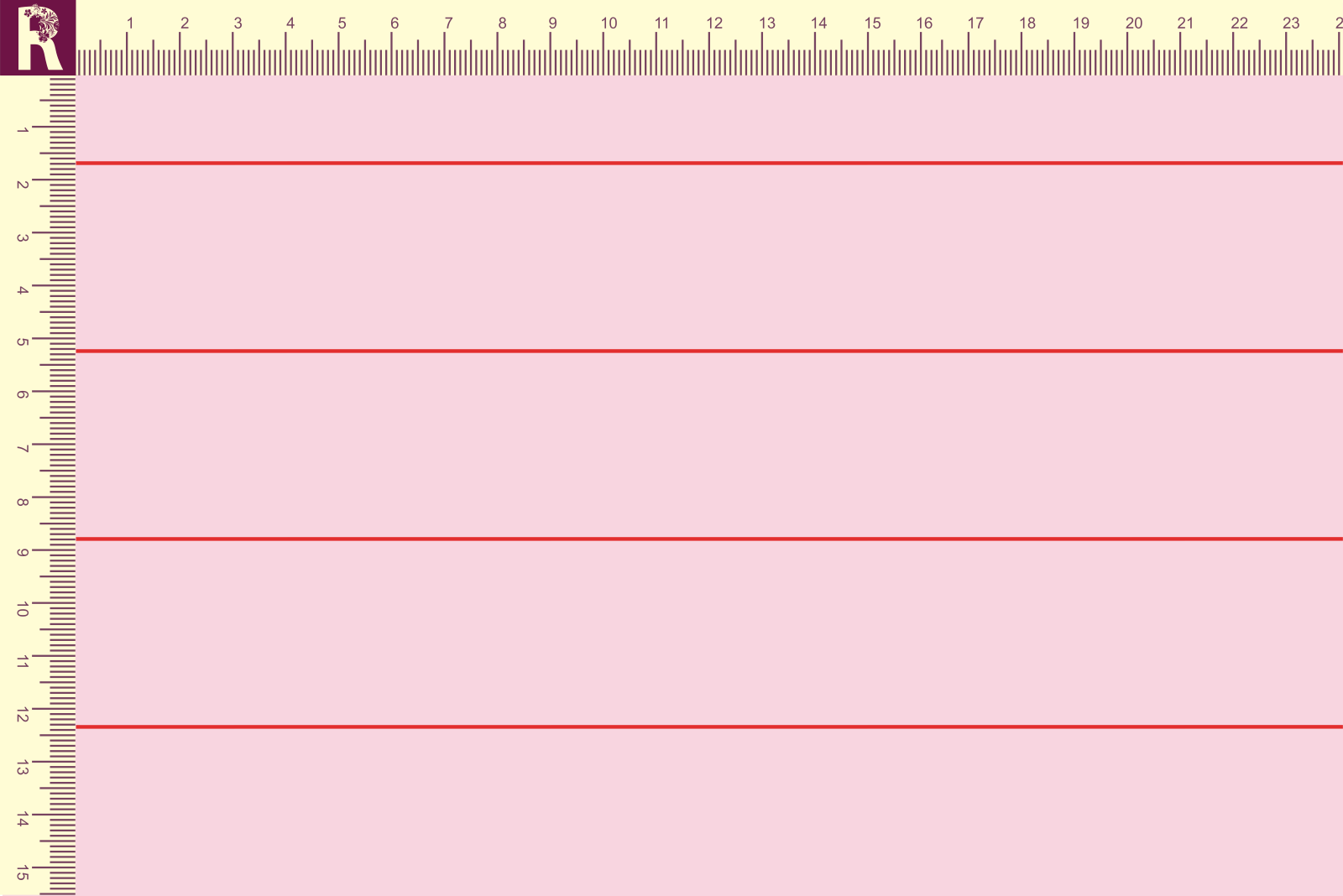 картинка Т131_1 Полоса 9509а_9004 (красная полоса на розовом фоне) от компании Руткани