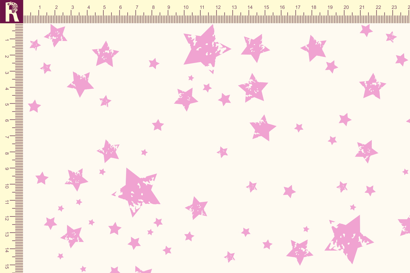 картинка Т603 Мерцающие звезды 9050а_2029(розовые звезды на молочном фоне) от компании Руткани