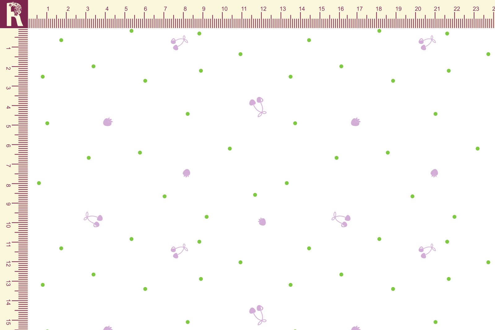 картинка Т574 Вишенка 9000_2028_6013( сиреневые ягодки на белом фоне) от компании Руткани