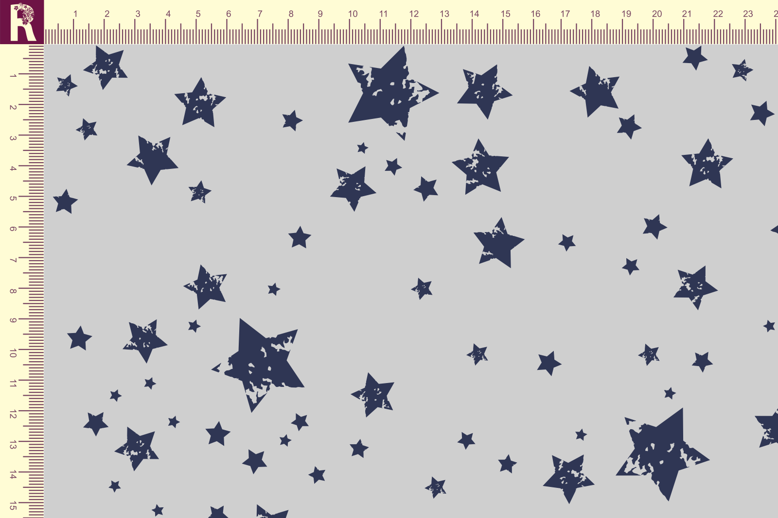 картинка Т603 Мерцающие звезды 9053_7007(синие звезды на сером фоне) от компании Руткани