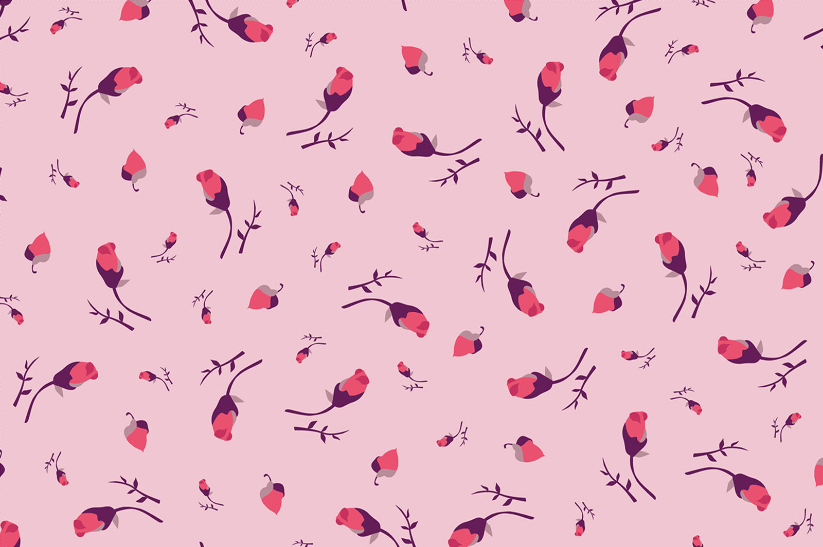 картинка Т674 Бутоны роз 9509а 19-3022 18-1945 от компании Руткани