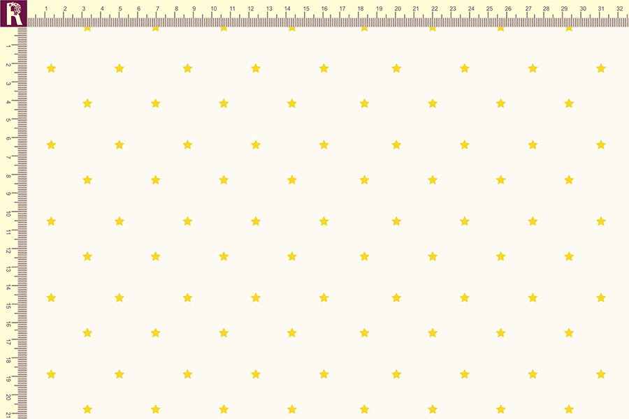 картинка Т106 звезды 0,5, молочный 9050а, желтый 9003 от компании Руткани