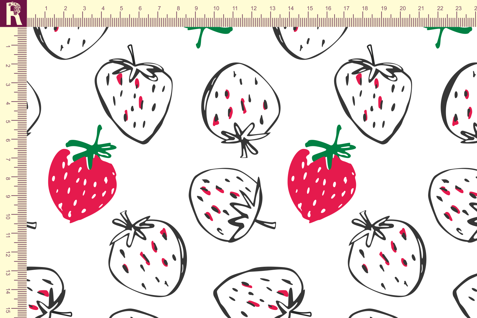 Т578 Клубники 9000_8001_9001_6008 Футер с начесом, 30/20, пачка, кардная