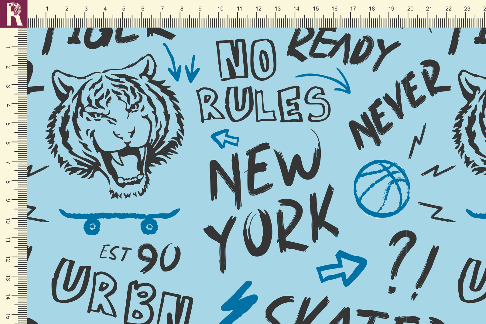 Т565 Тигр Урбан 9061а_8001_7022 Футер с начесом, 30/20, пачка, кардная Т565 Тигр Урбан 9061а_8001_7022 Футер с начесом, 30/20, пачка, кардная