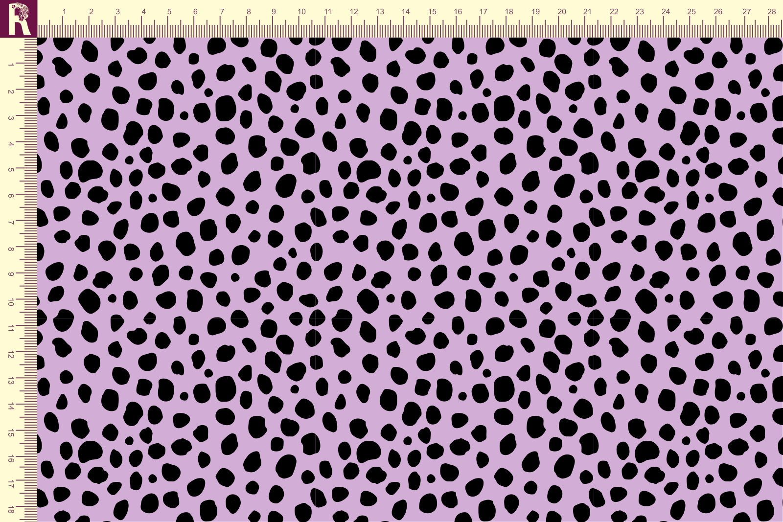 Т626 Пятнышки 9945_8009  Футер с начесом, 30/20, пачка, кардная