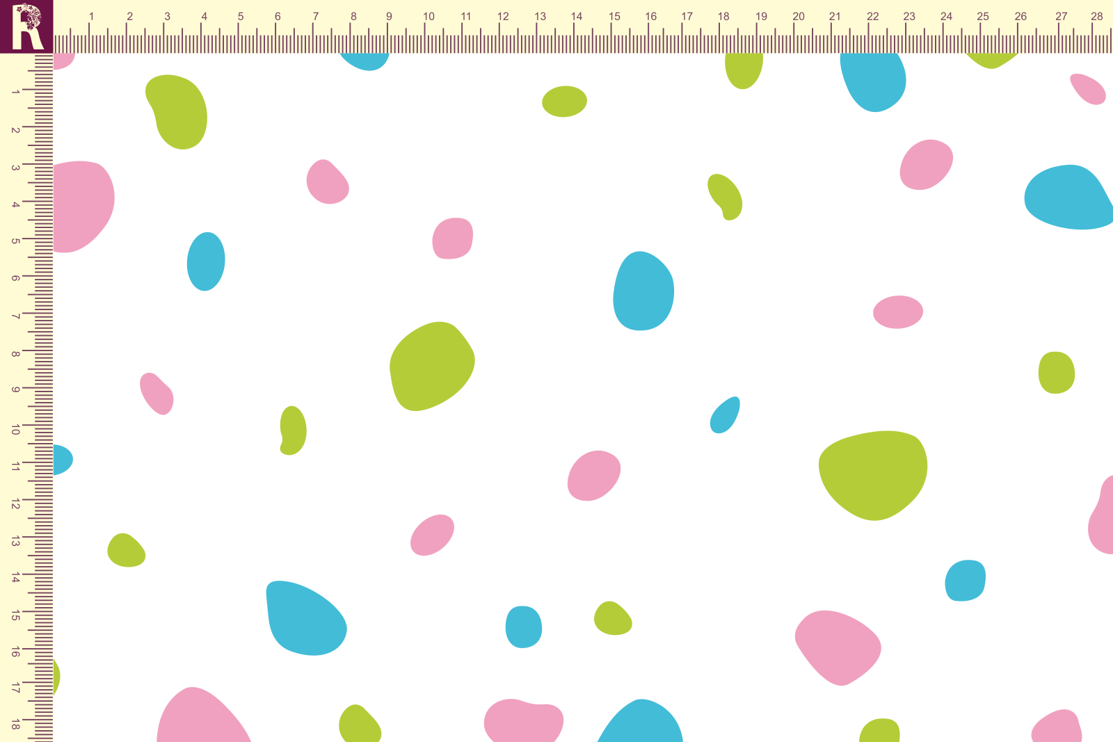 Т646 Цветные пятнышки 9000_7024_6036_2007 Футер с начесом, 30/20, пачка, кардная