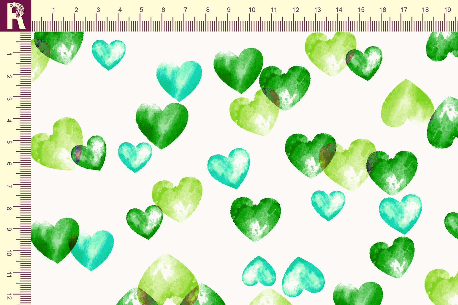 картинка Т683 Воздушные сердечки 9050S 17-6030 14-0452 15-5425 от компании Руткани