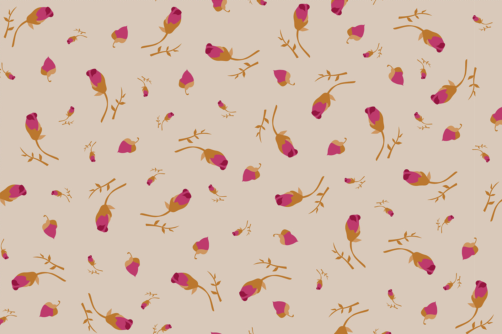 картинка Т674 Бутоны роз 9074 17-1048 19-1763 от компании Руткани