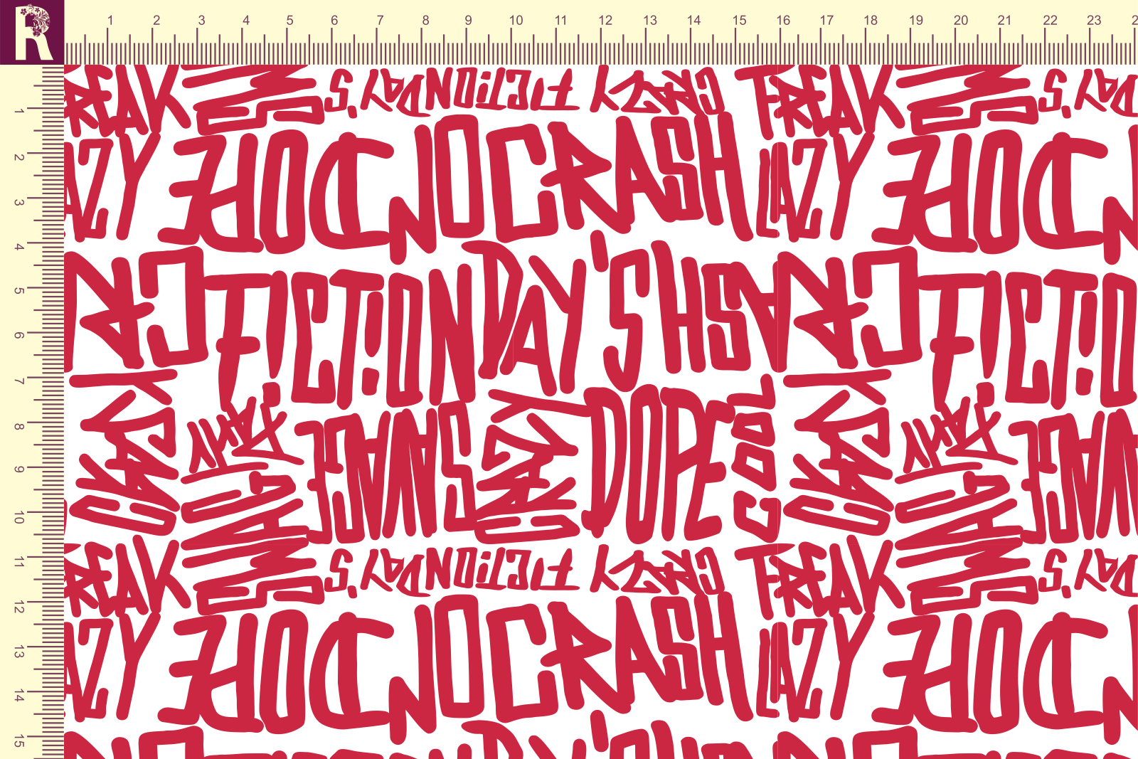 Т600 Граффити 9000_9001 Футер с начесом, 30/20, пачка, кардная