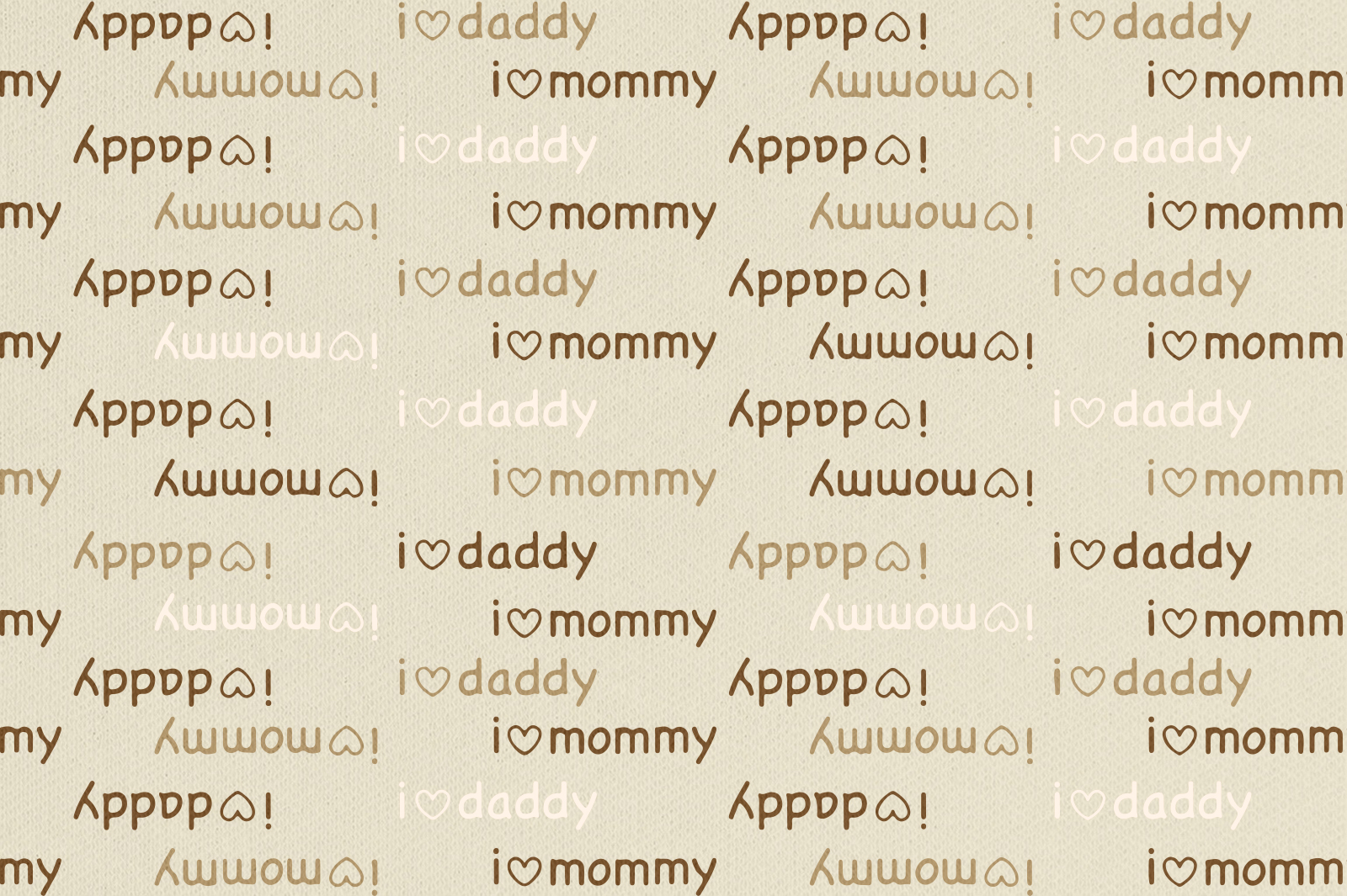 картинка Т534  Mommy Daddy, colour 9050а/4016/4002*(ma), Футер, 30/30, пачка, кардная с начесом, 160 gr, 100% хлопок, принт_пигмент, Руткани RUTKANI от компании Руткани