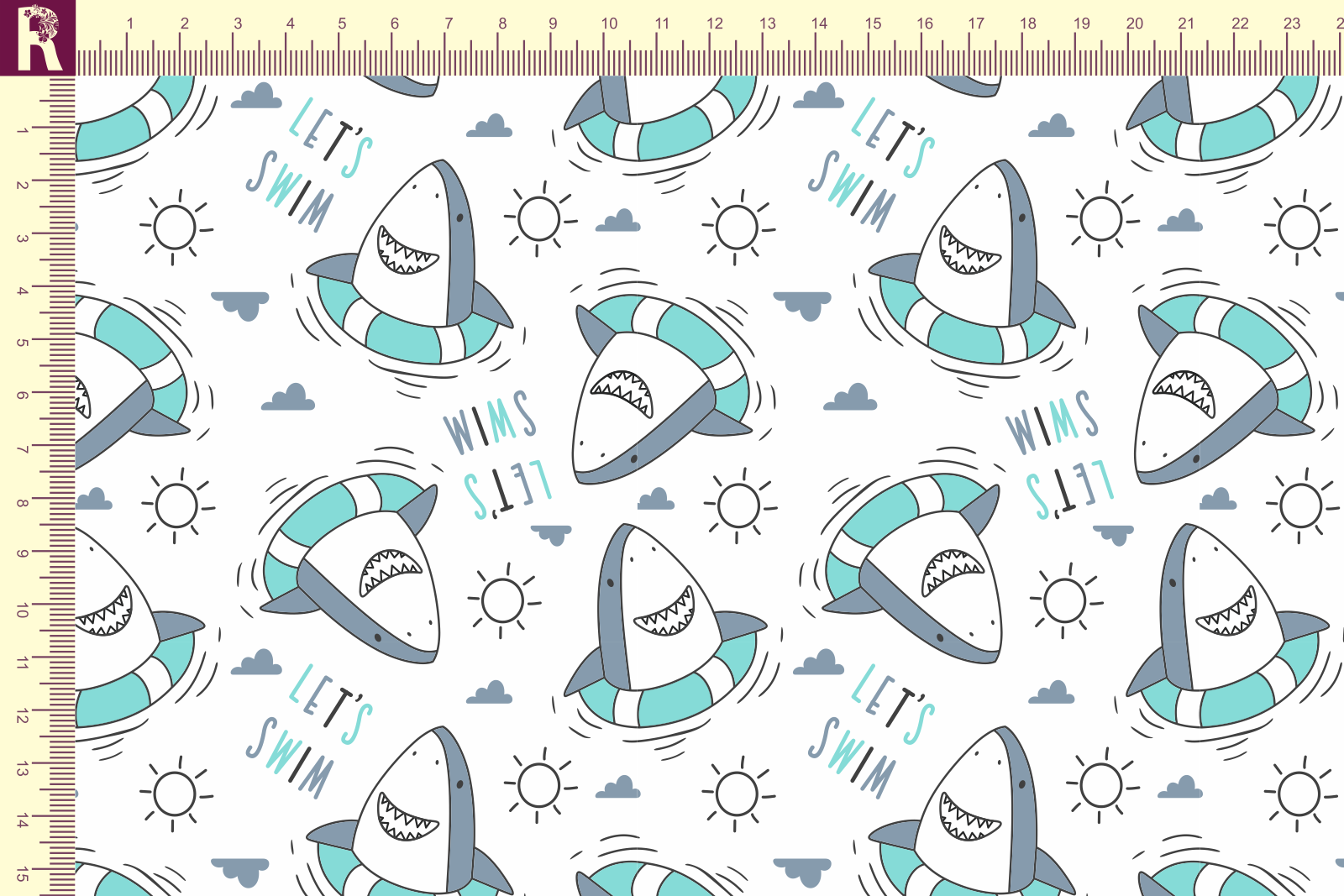 Т580 Акулята 9000_8001_7003_8011 Футер с начесом, 30/20, пачка, кардная