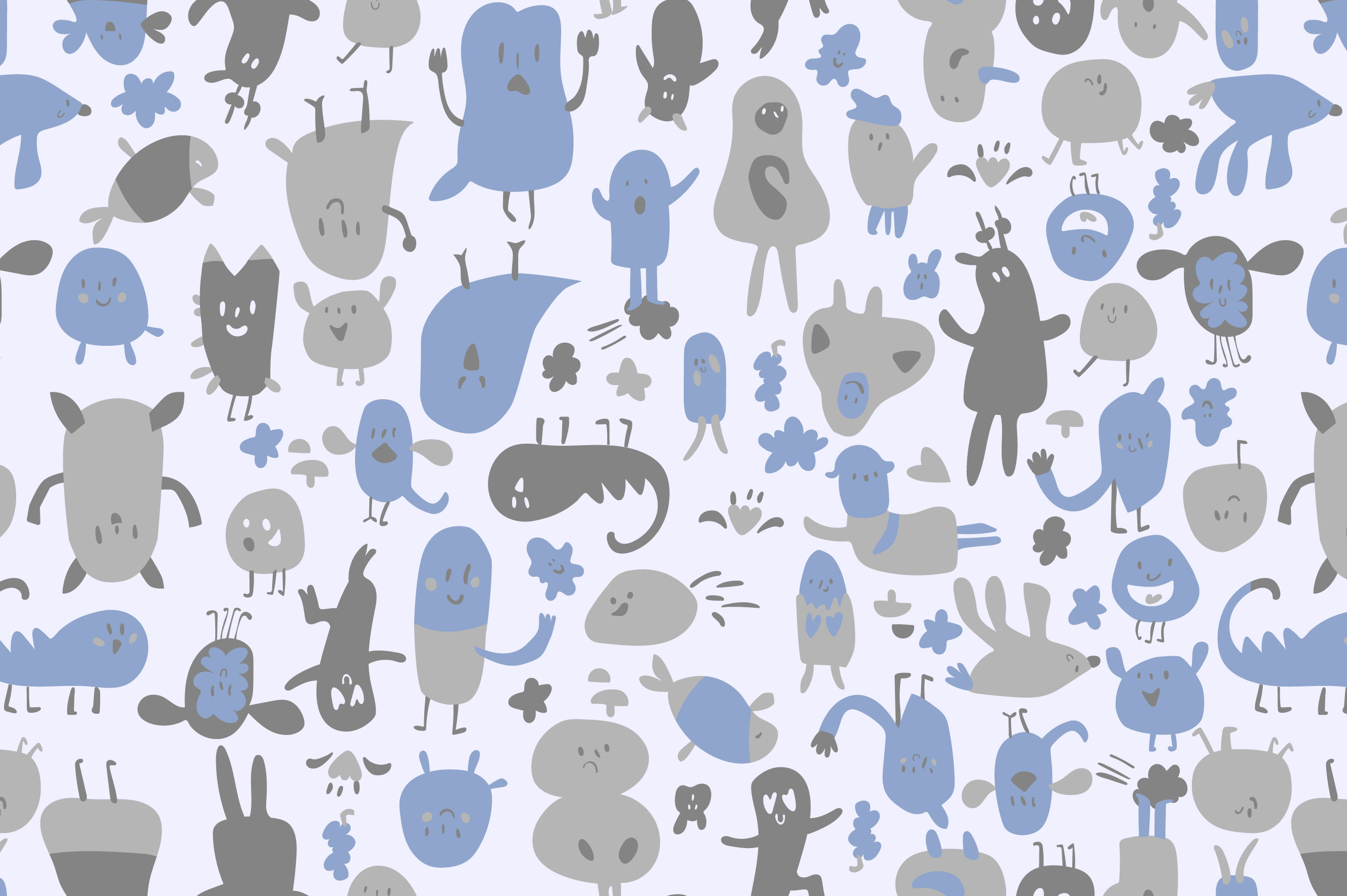 Ткань с принтом Озорной пластилин Т700_9