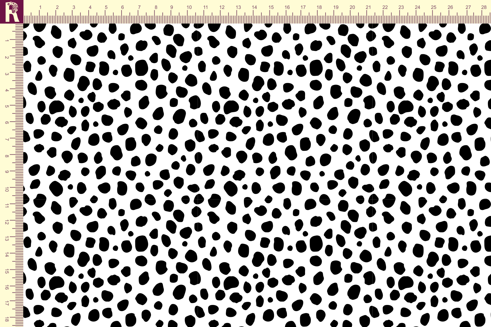 Т626 Пятнышки 9000_8009  Футер с начесом, 30/20, пачка, кардная