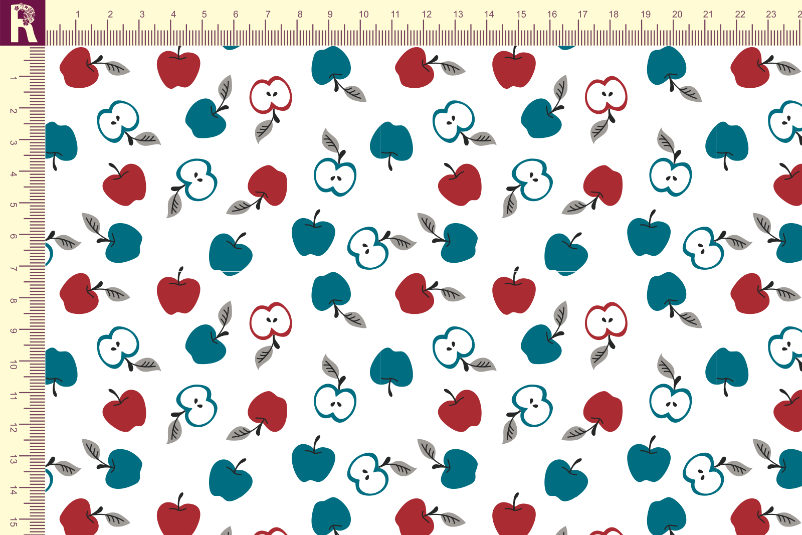 Т566 Яблоки 9000_8001_7016_9001 Футер с начесом, 30/20, пачка, кардная