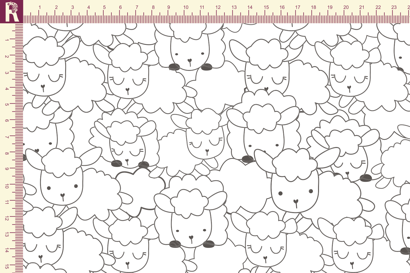 Т588 Овечки 9000_8001 Футер с начесом, 30/20, пачка, кардная