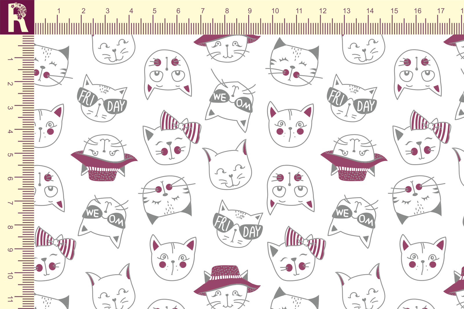 картинка Т516 Кошки от компании Руткани