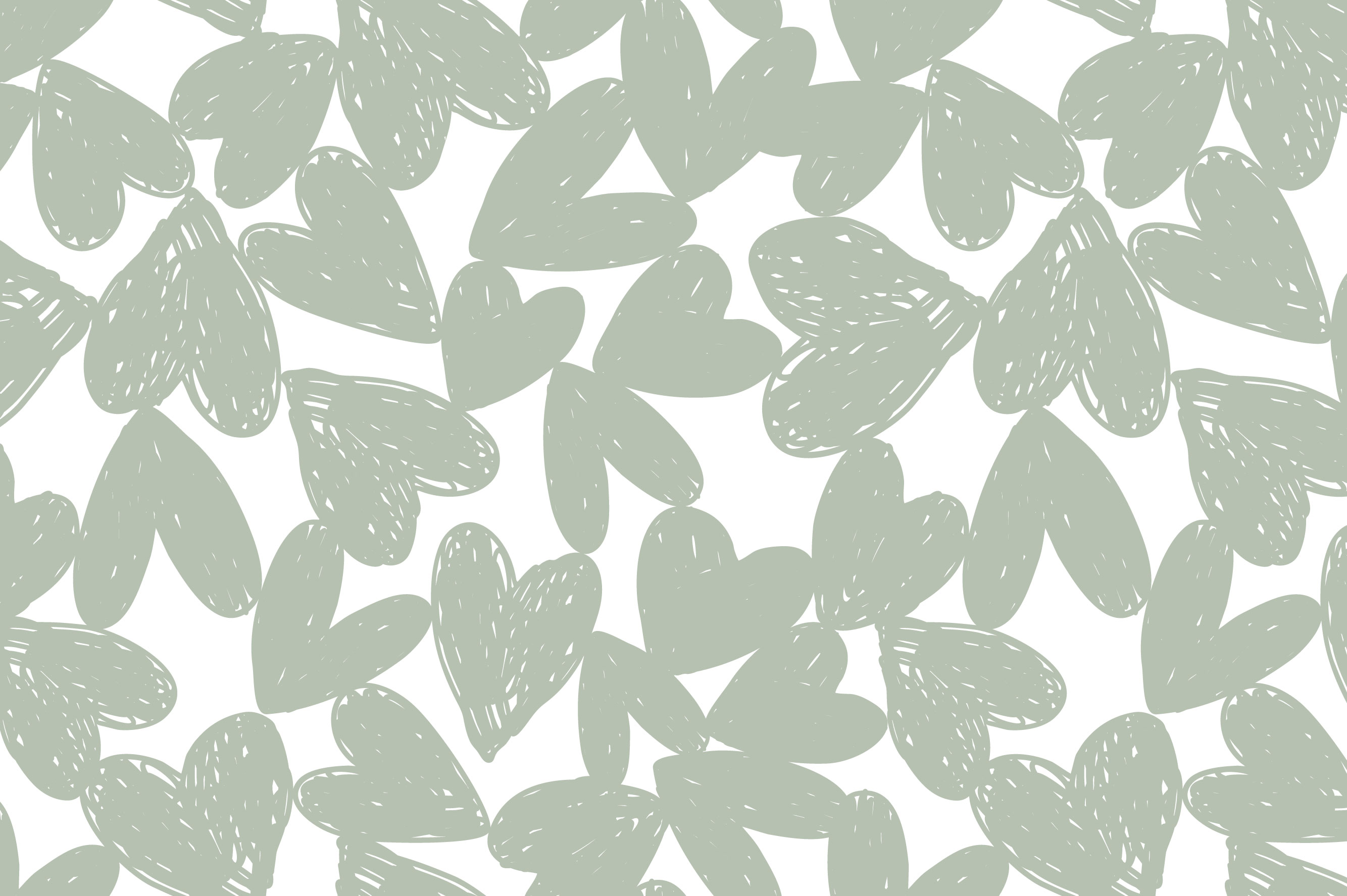 Ткань с принтом Карандашные сердца Т688_14