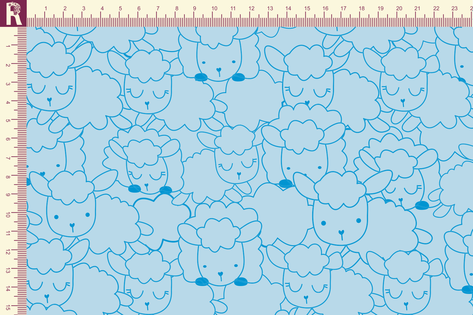 Т588 Овечки 9061а_7001 Футер с начесом, 30/20, пачка, кардная