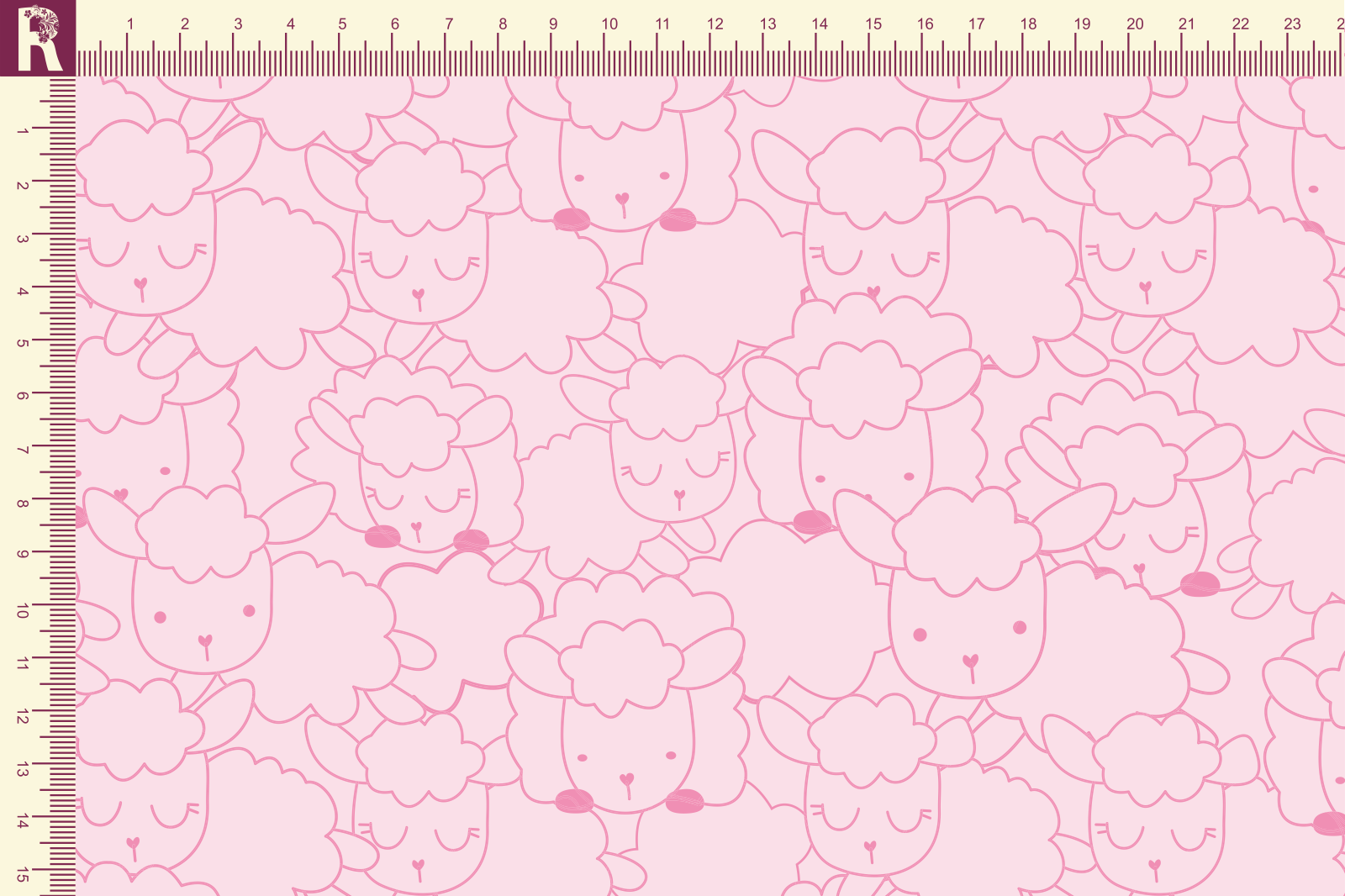 Т588 Овечки 9509а_2029 Футер с начесом, 30/20, пачка, кардная