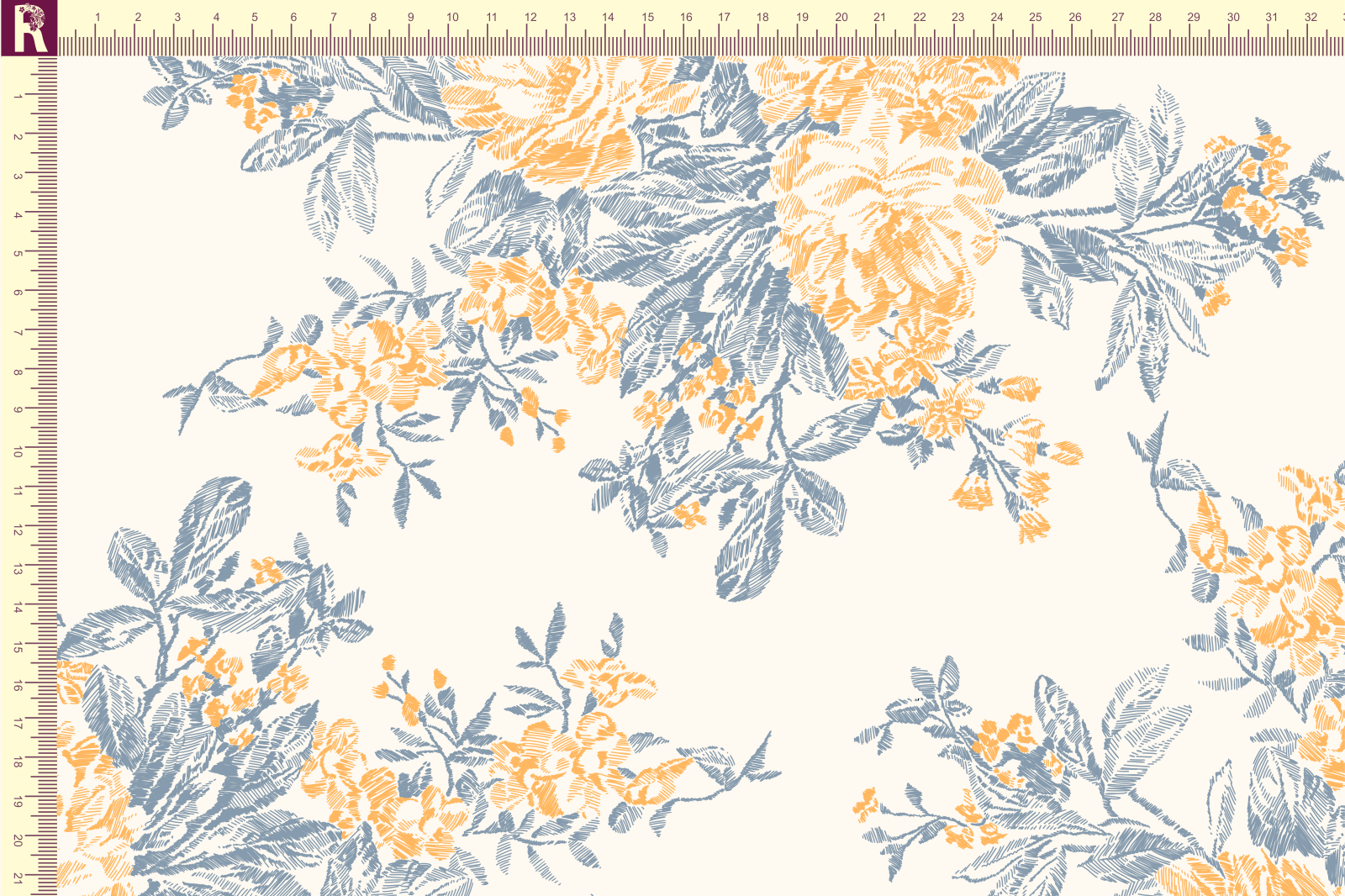 Т607 Штриховые розы 9050а_8011_3004 Футер с начесом, 30/20, пачка, кардная