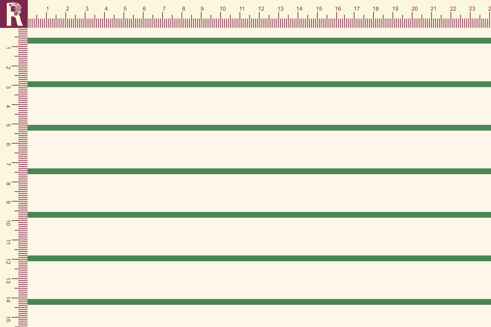 картинка Т130 Линии 0,3 9050а_6018(зеленая полоса на молочном фоне) от компании Руткани