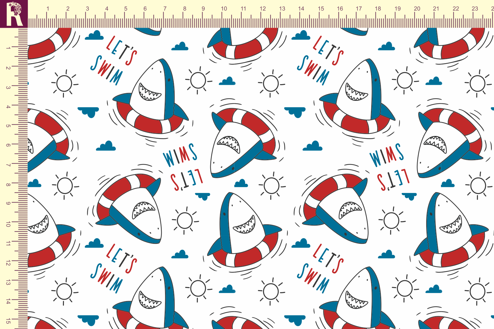 Т580 Акулята 9000_8001_9001_7022 Футер с начесом, 30/20, пачка, кардная