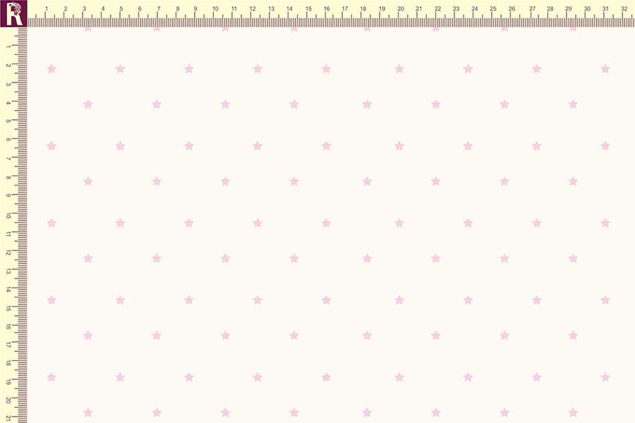 картинка Т106 звезды 0,5, молочный 9050а, розовый 9005 от компании Руткани
