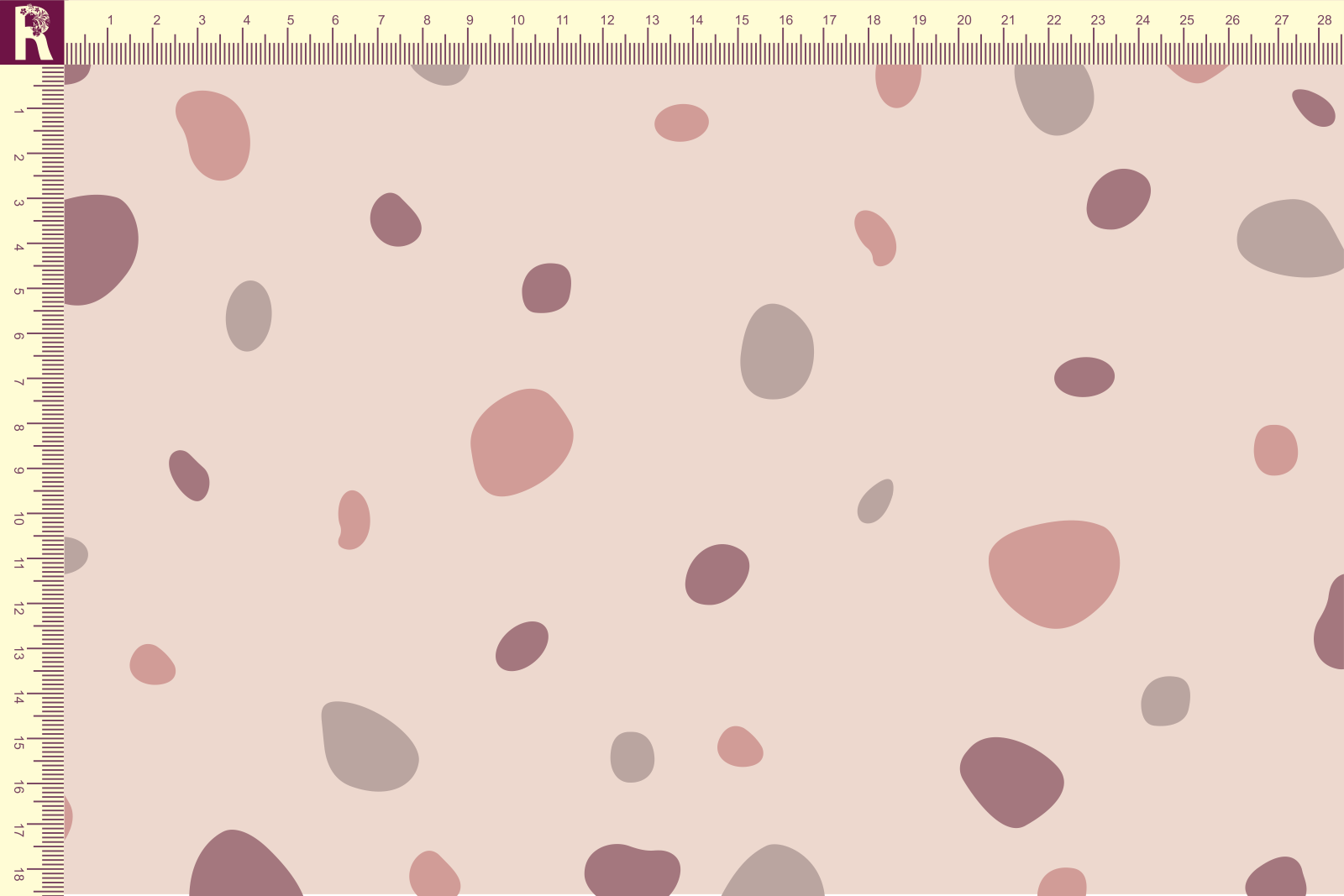 Т646 Цветные пятнышки 9505_4022_2040_4024 Футер с начесом, 30/20, пачка, кардная