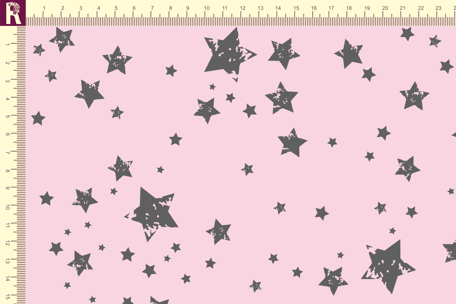 картинка Т603 Мерцающие звезды 9509а_8003(серые звезды на розовом фоне) от компании Руткани